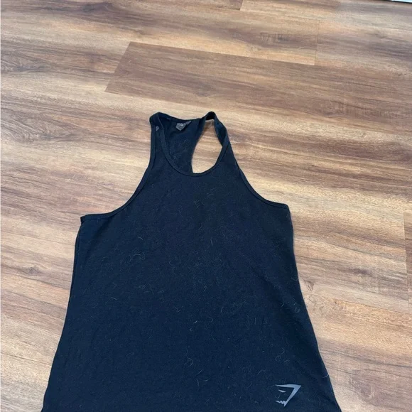 2 Gymshark Blue and Black Men's Tank Top - Picture 4 of 4